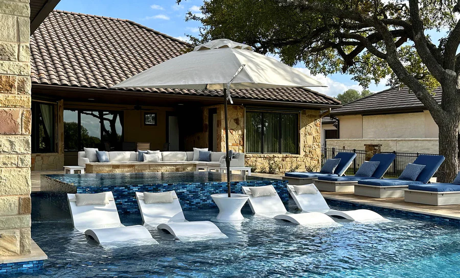 Ledge Lounger outdoor living Pool Life Greenville SC